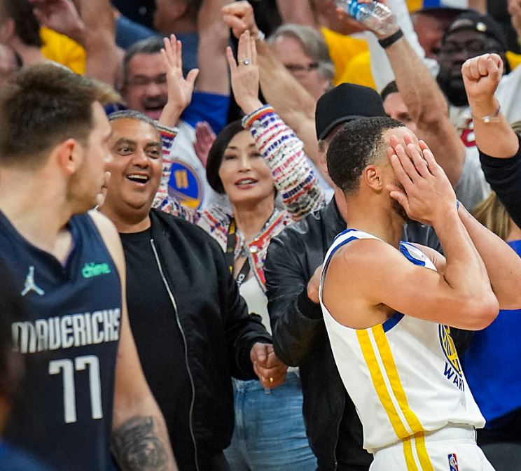 Curry le ganó el duelo a Doncic en partido entre Warriors y Mavericks (Video)