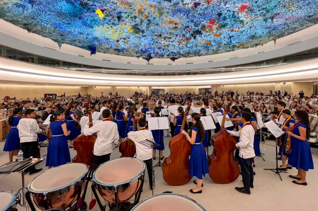 Sinfónica Nacional Infantil de Venezuela retumbó en la ONU