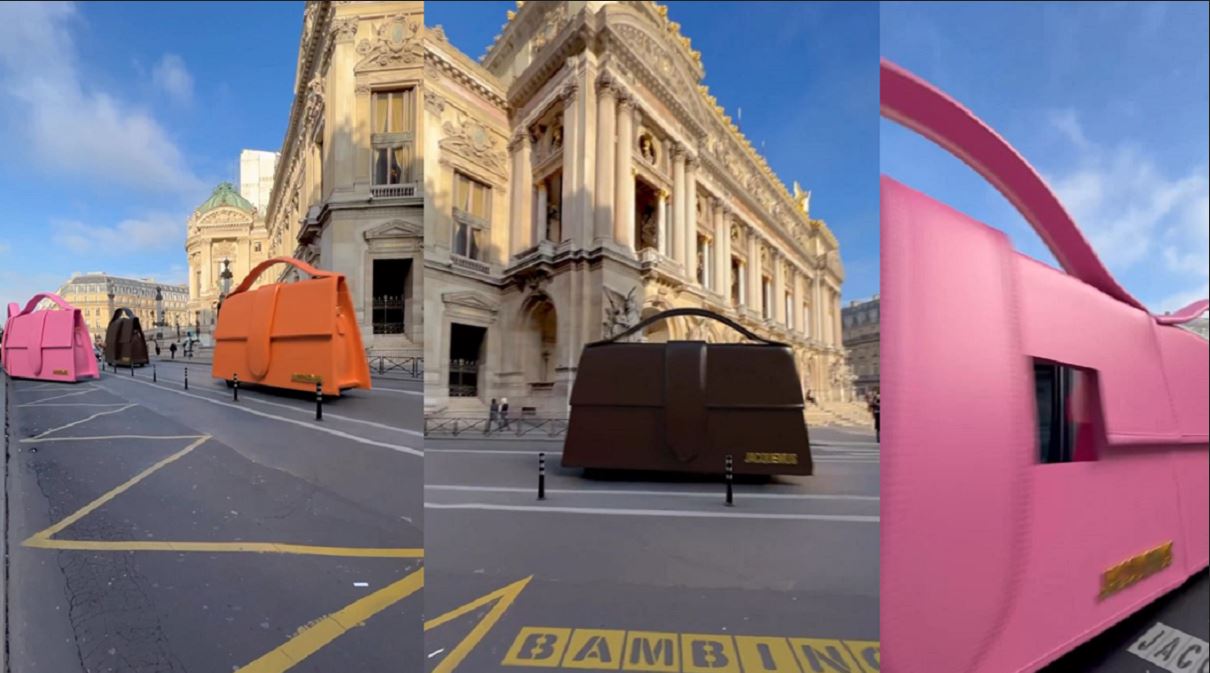 Campaña de moda con IA causa furor en París con buses cartera (+video)