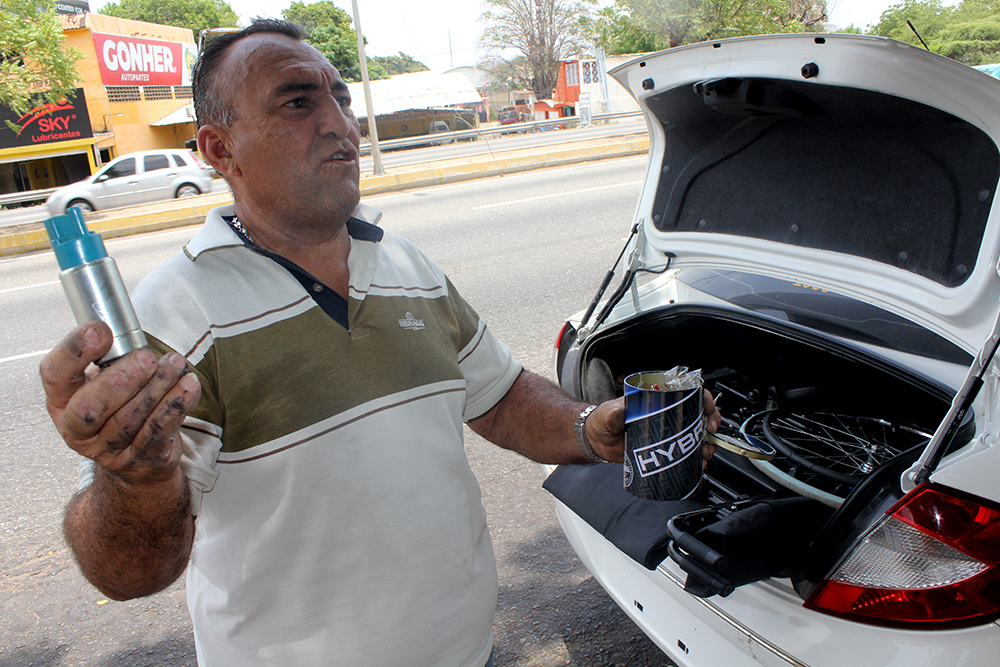 la pila de la gasolina