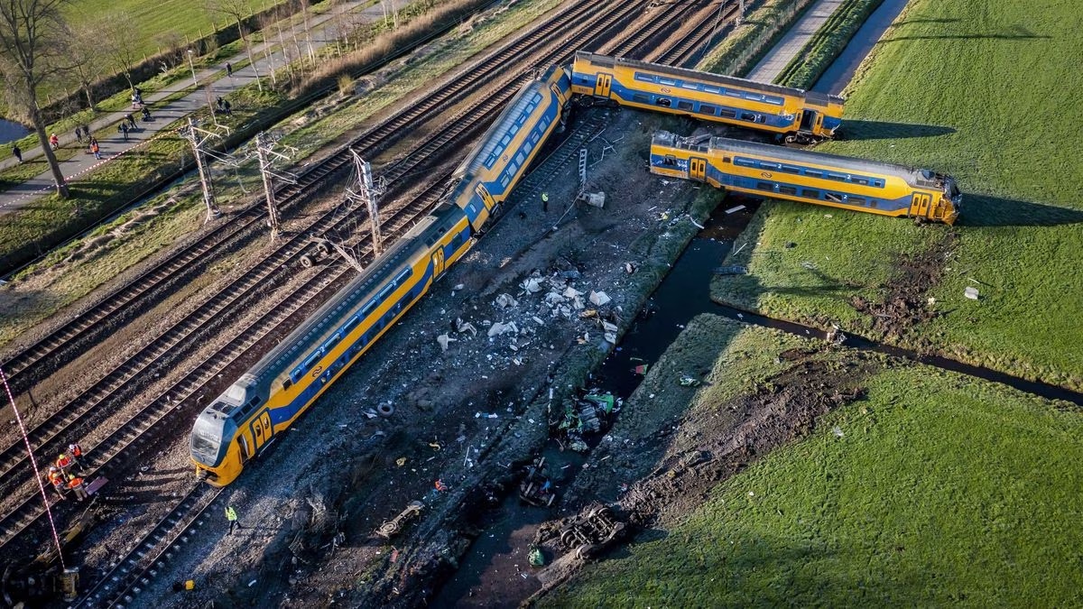 Accidente ferroviario en Países Bajos dejó a un pasajero muerto y 30 heridos