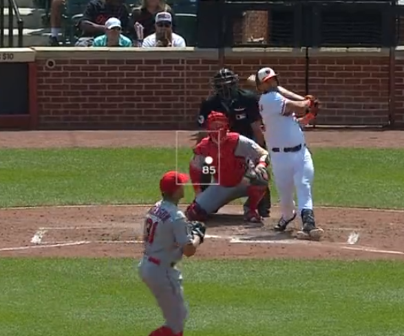 Anthony Santander disparó su séptimo cuadrangular de la campaña en caída de Orioles (Video)