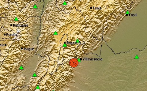 Fuerte temblor de 5.0 estremeció a Colombia