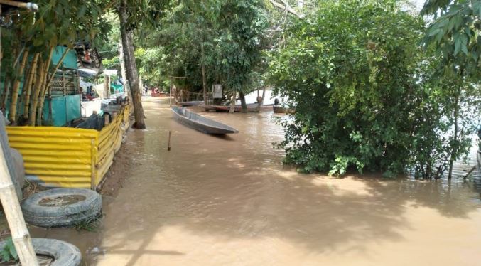 Altos niveles del río Arauca afectan a 90 familias en Apure