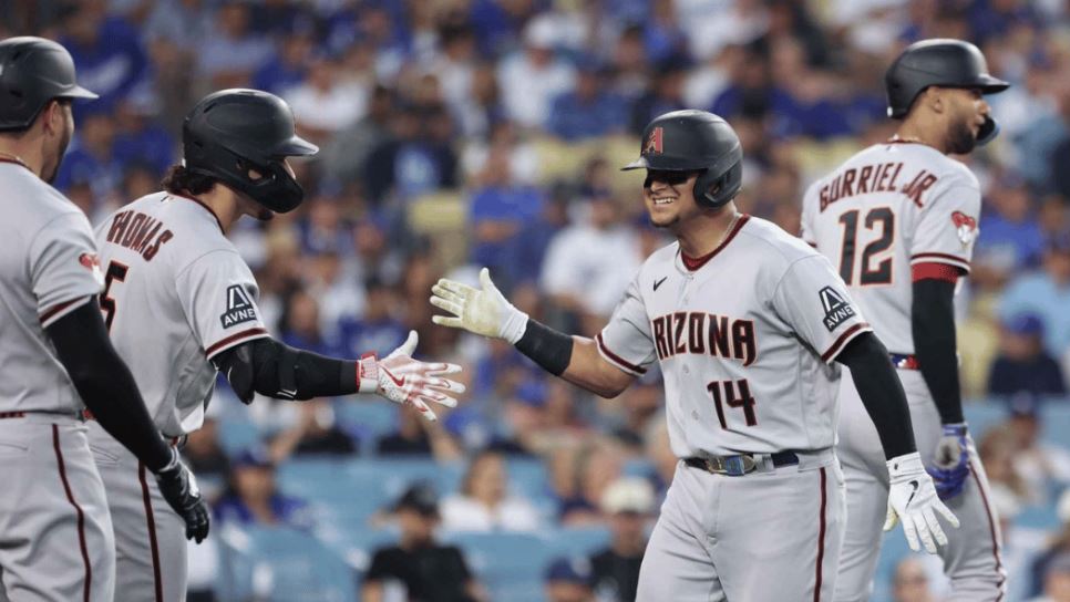 Gabriel Moreno disparó largo cohete en paliza ante los Dodgers (Video)