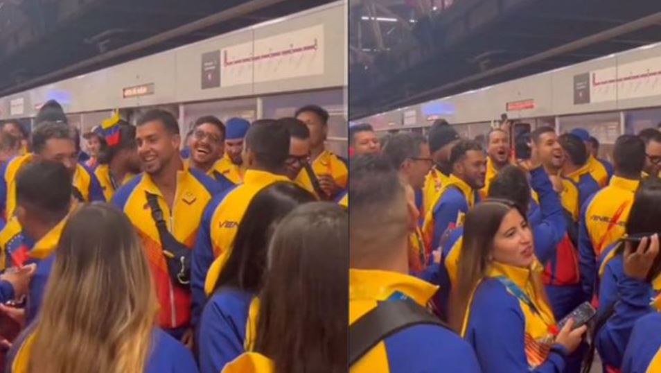 Atletas venezolanos corearon a Soteldo previo a la inauguración de los Panamericanos Santiago 2023 (Video)