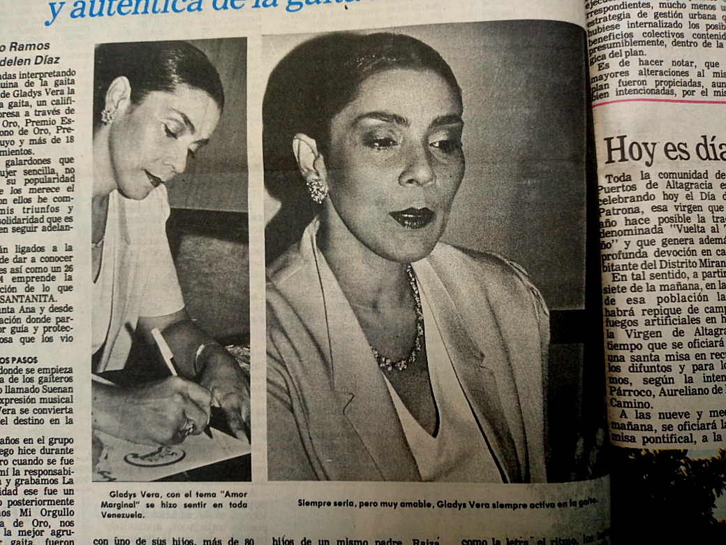 Gladys Vera, la reina de un solo amor