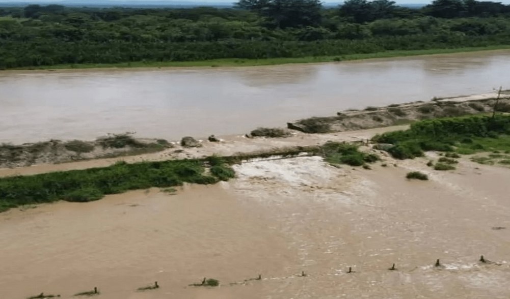 Ruptura en el muro de contención del kilómetro 43 mantiene en alerta al municipio Catatumbo