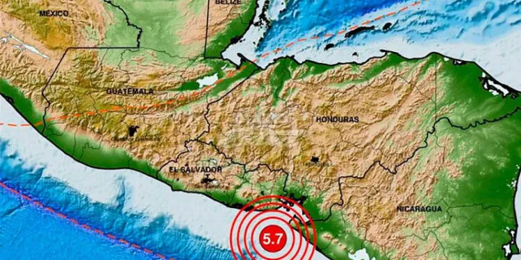 Sismo de magnitud 6 sacudió el sur de Guatemala y El Salvador