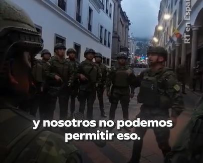 [VIDEOS] Militares juran enfrentar la delincuencia en Ecuador: 