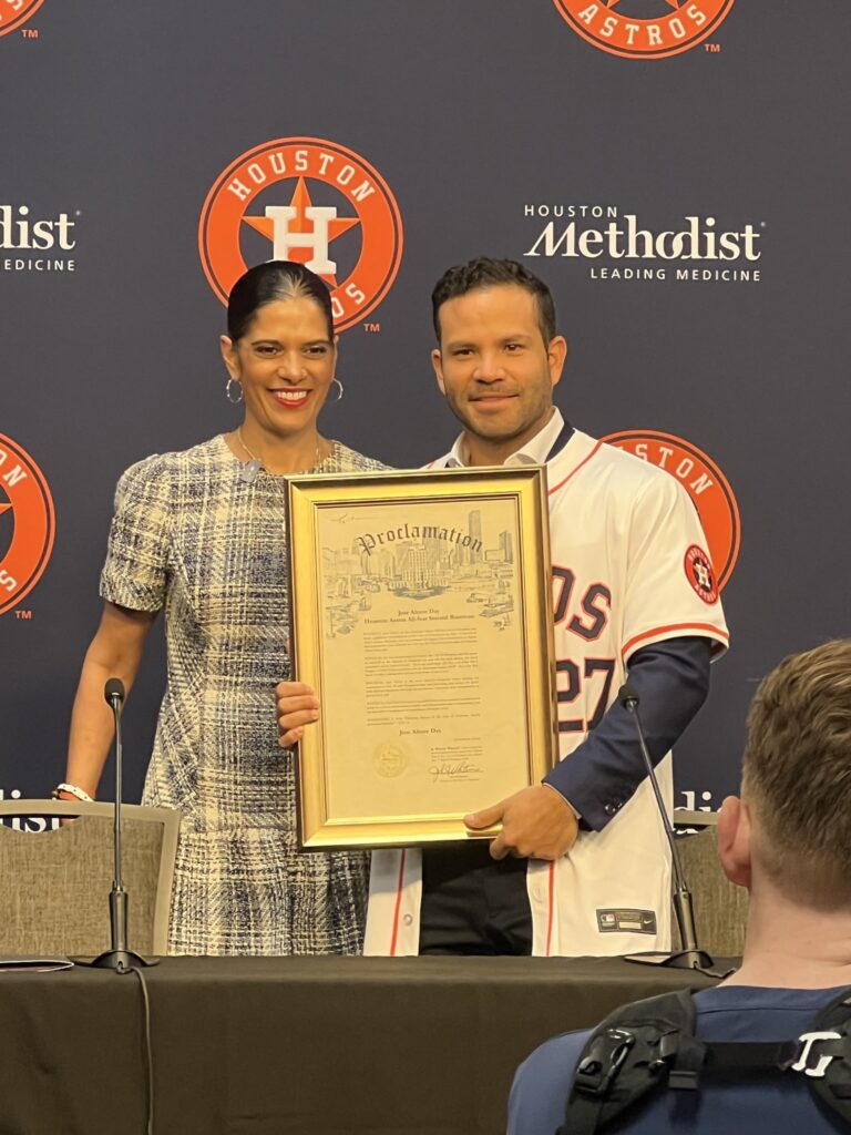 Los Astros de Houston declaran el José Altuve Day. Foto: Astros de Houston 