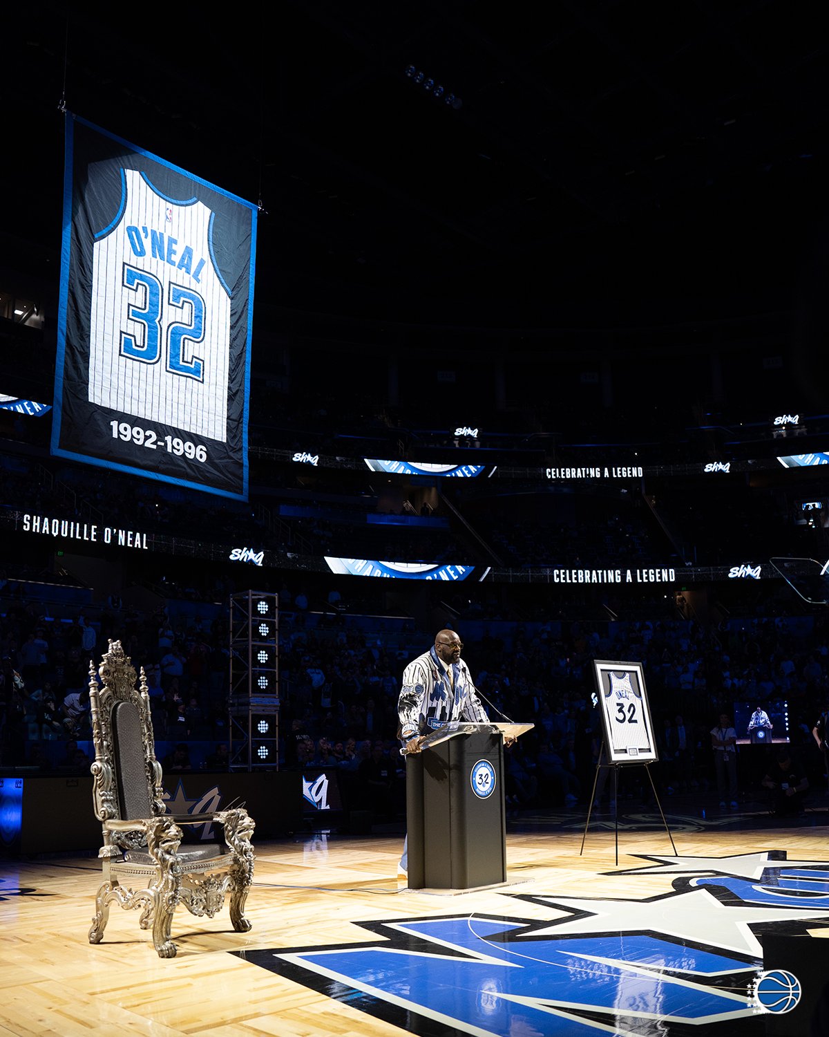 Orlando Magic retiró el número de Shaquille O’Neal