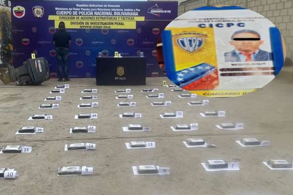 Capturan a excomisario jefe del CICPC con 42 panelas de cocaína en Guajira