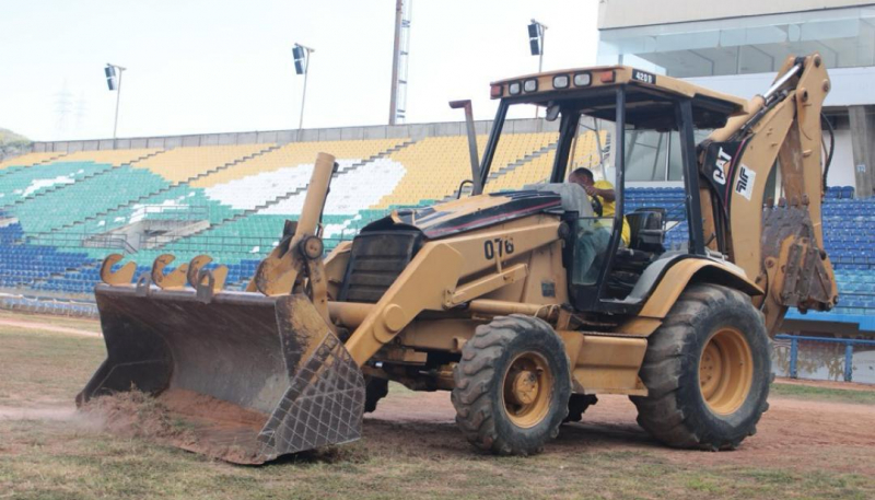 Los Bravos de Margarita comenzaron trabajos en el Estadio Nueva Esparta de Guatamare