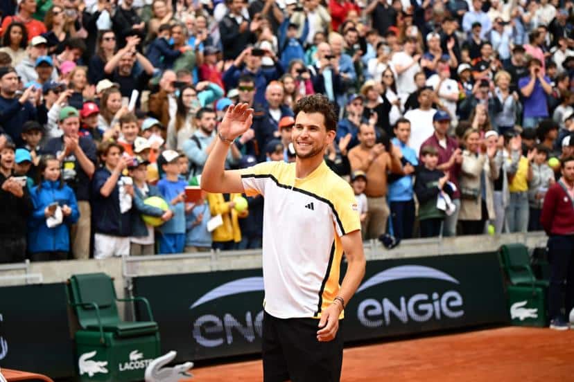 El austriaco Dominic Thiem se despidió de Roland Garros