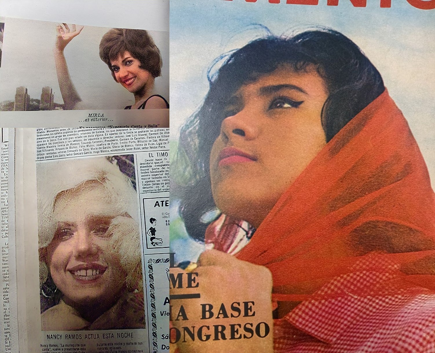 Recordemos en su juventud a: Mirla Castellanos, Mirtha Pérez y Nancy Ramos