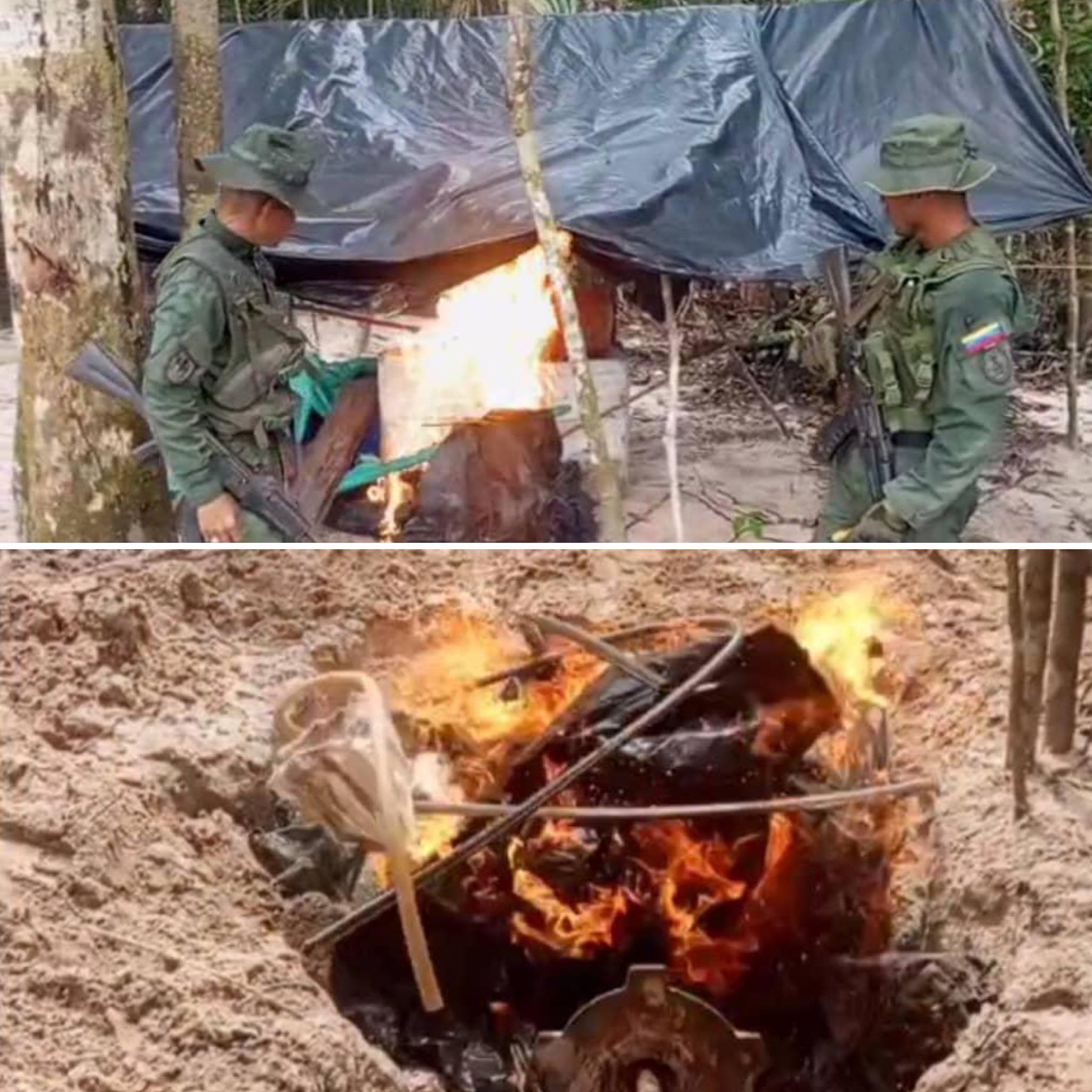 FANB destruyó campamento de minería ilegal en Amazonas