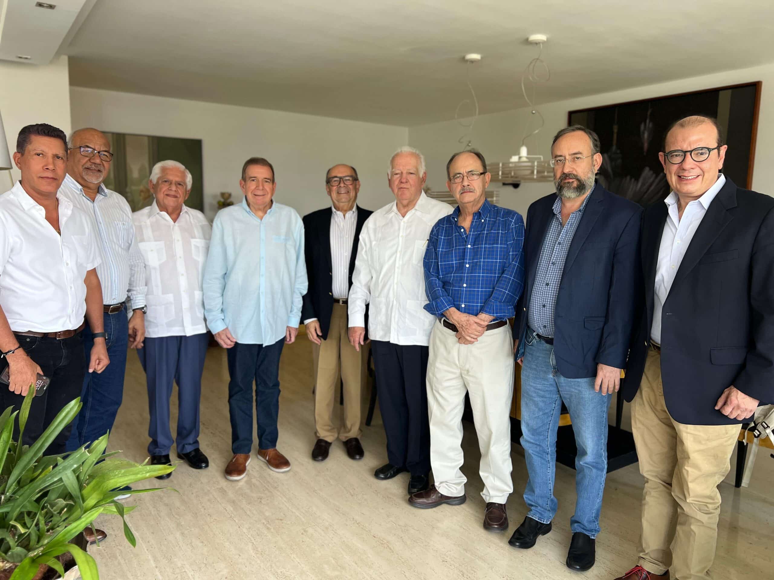 Edmundo González sostuvo encuentro con Omar Barboza, Henry Falcón, Timoteo Zambrano y miembros de otras organizaciones políticas 