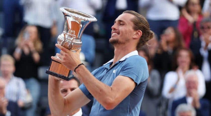 Alexander Zverev conquistó en Roma