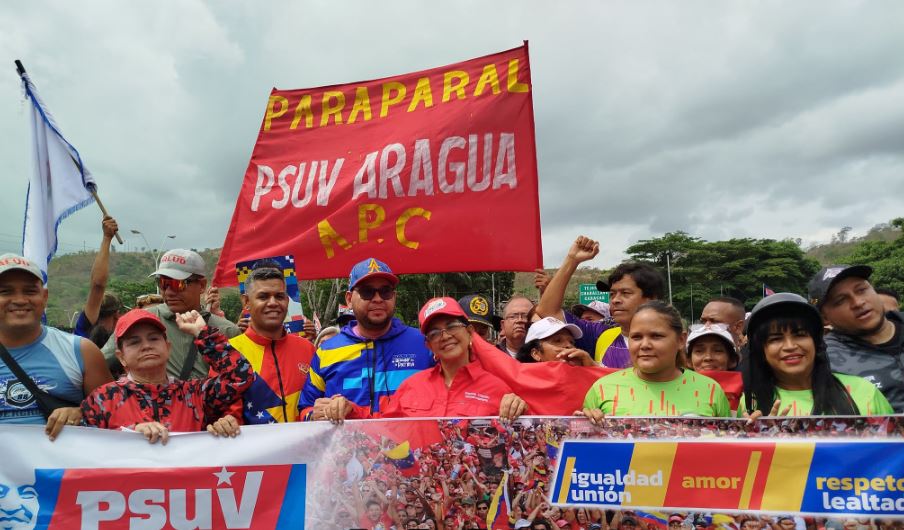 Militantes de la tolda roja se concentran en  Aragua