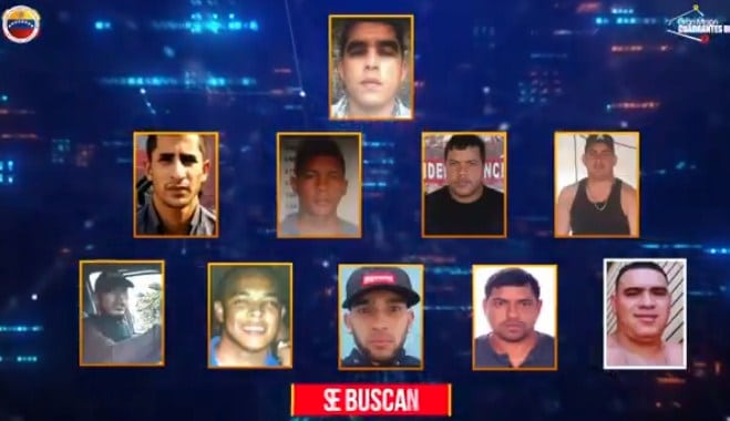 Emiten lista de los 10 criminales más buscados en Venezuela: Ofrecen recompensas  (+Detalles)