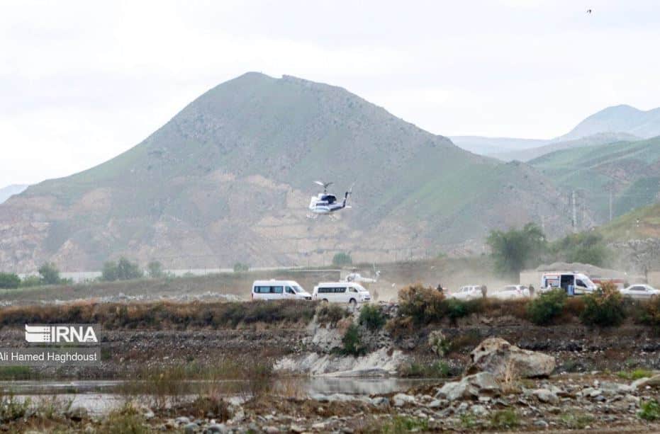 Circula video en el que se muestra presunto vuelo del helicóptero presidencial Iraní, una hora antes de aterrizar de manera forzosa