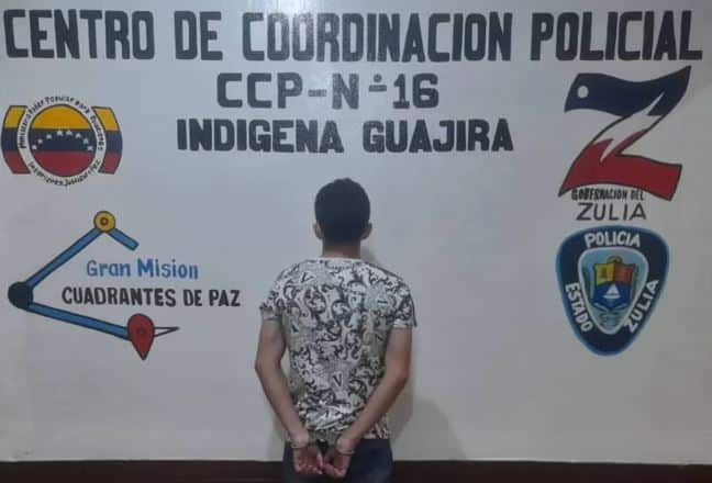 Pretendió llevarse a una adolescente a Colombia y lo aprehendió el CPEZ en Sinamaica