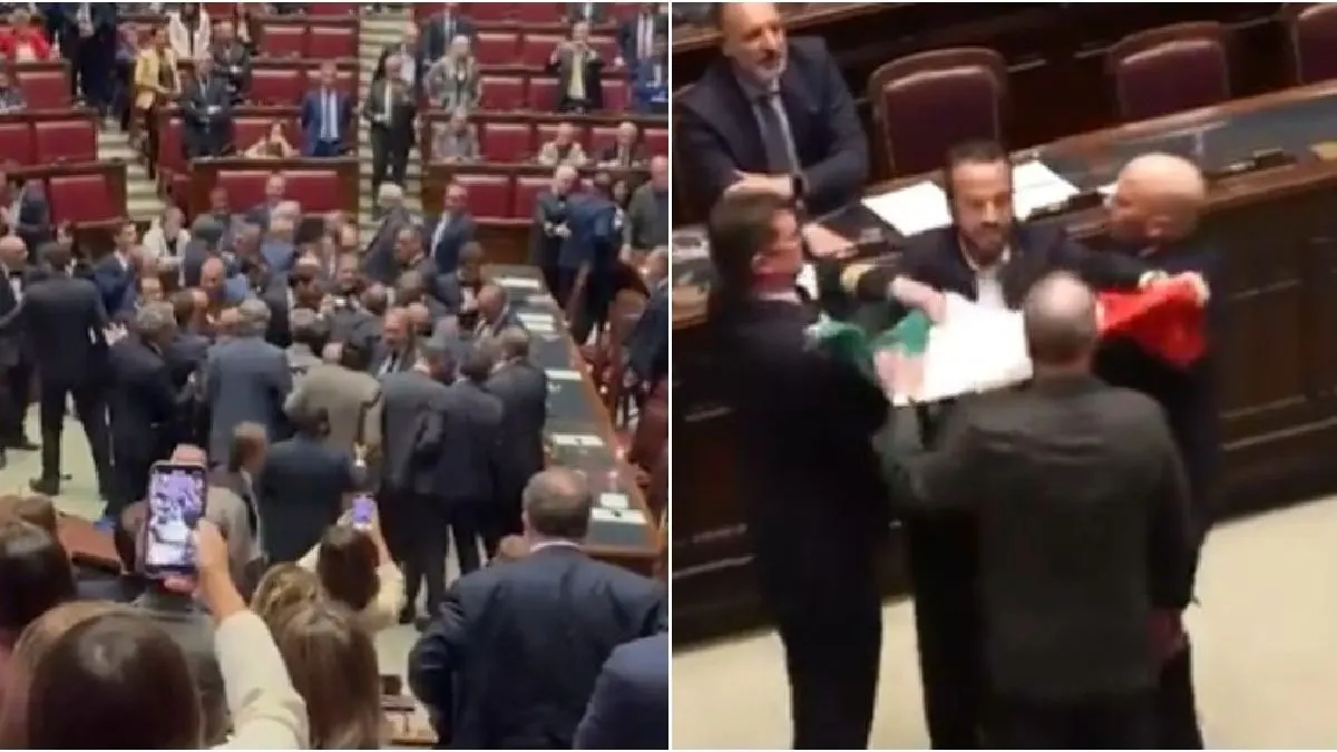 Polémica en Italia por la agresión a un diputado y escenas de violencia en el Parlamento