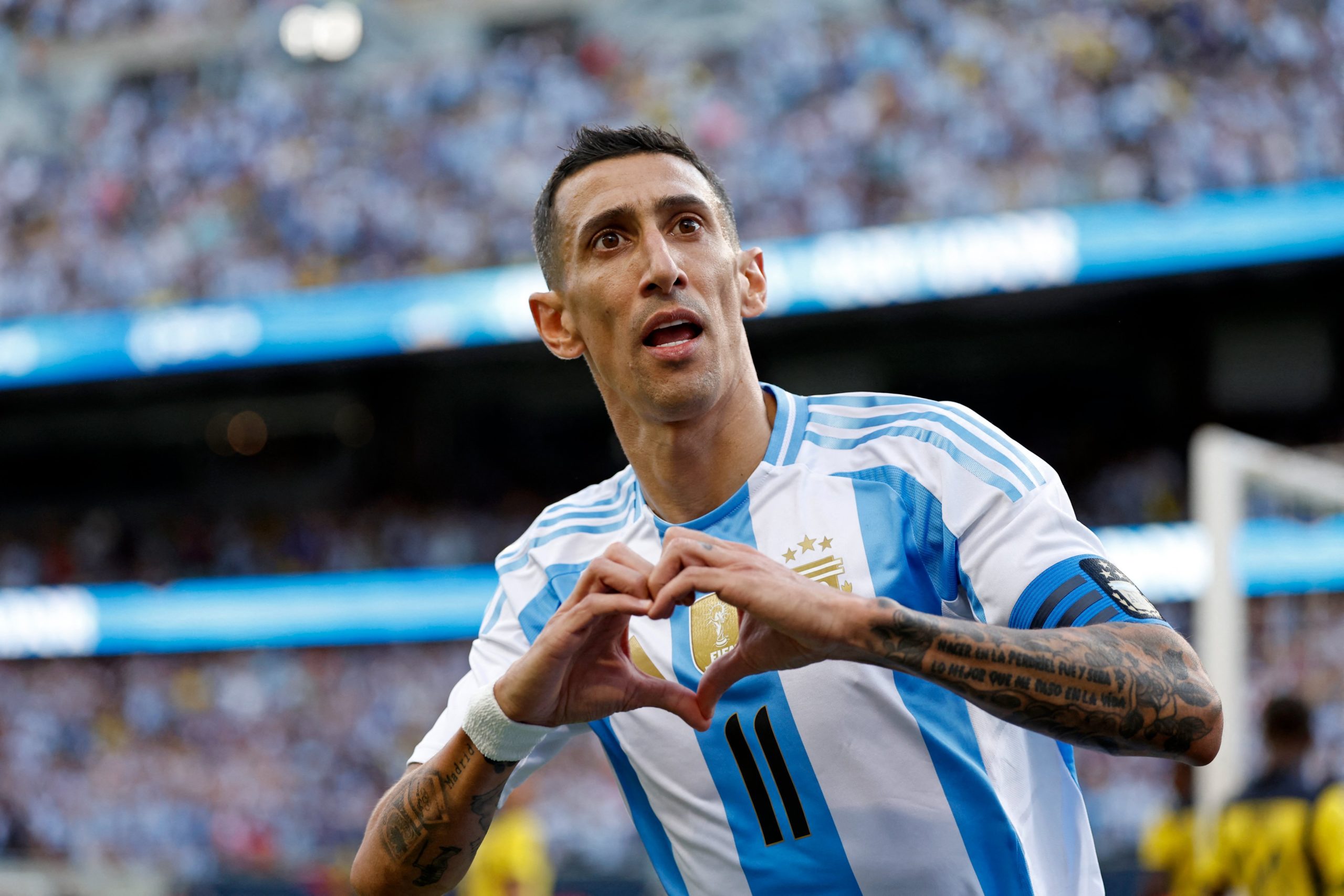 Argentina superó a Ecuador con gol de Ángel Di María y ya piensa en la Copa América