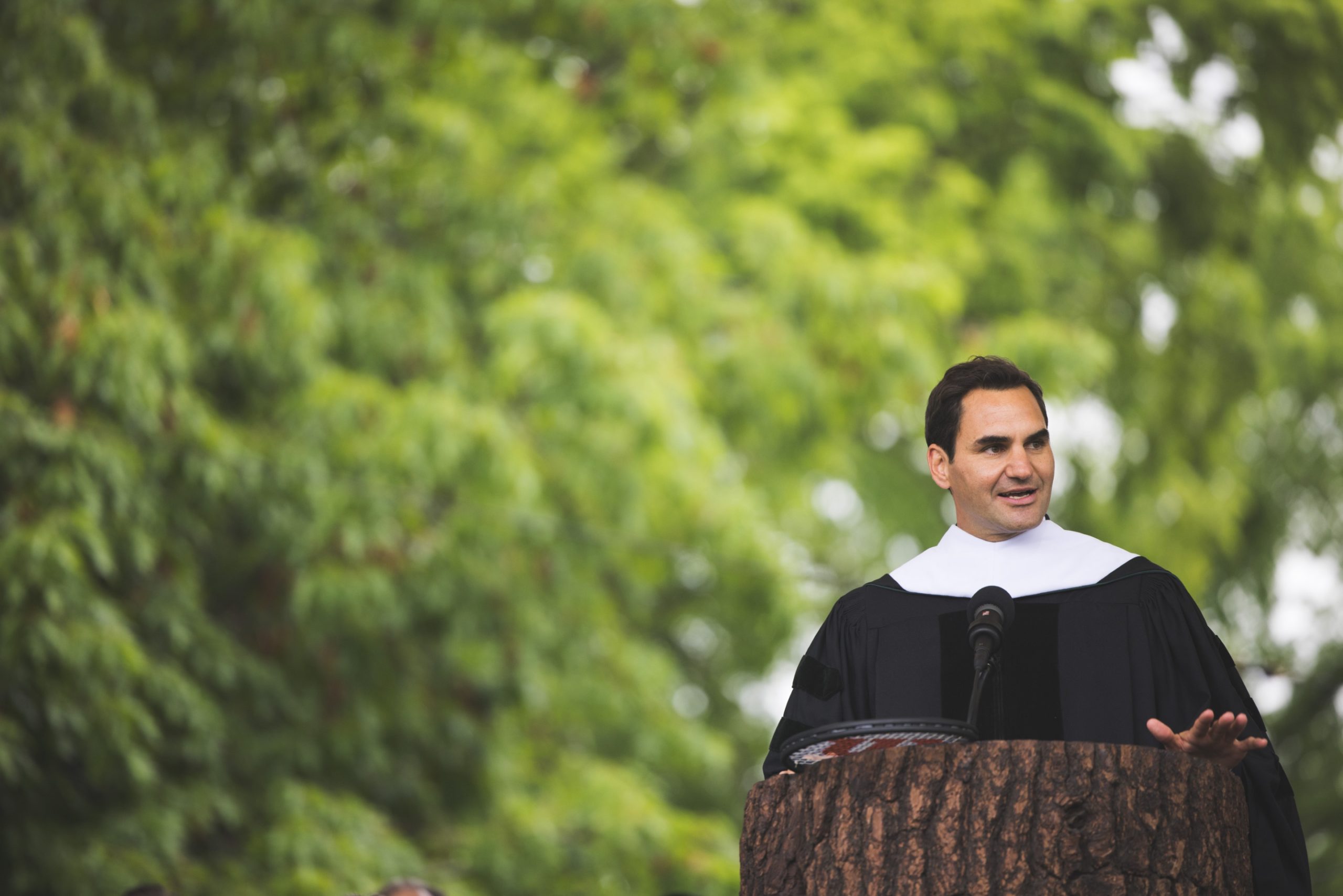 Roger Federer fue reconocido con el Doctorado en Letras Humanitarias