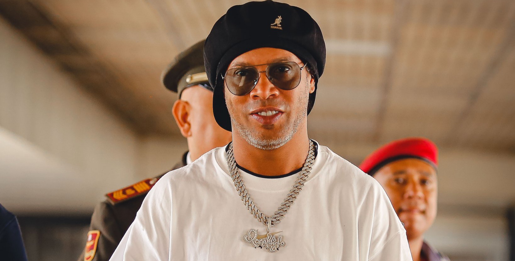 Ronaldinho llegó a tierras venezolanas para disputar la Liga Monumental