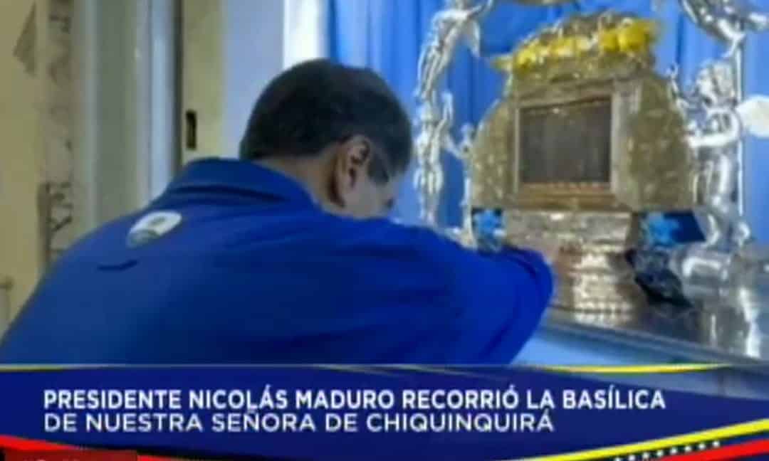 Maduro recorrió la Basílica y agradeció a La Chinita por salvarle la vida en 2018