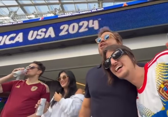 Edgar Ramírez celebró el triunfo de la Vinotinto junto a Lasso, José Rafael Guzmán, Danny Ocean y Daniela Barranco