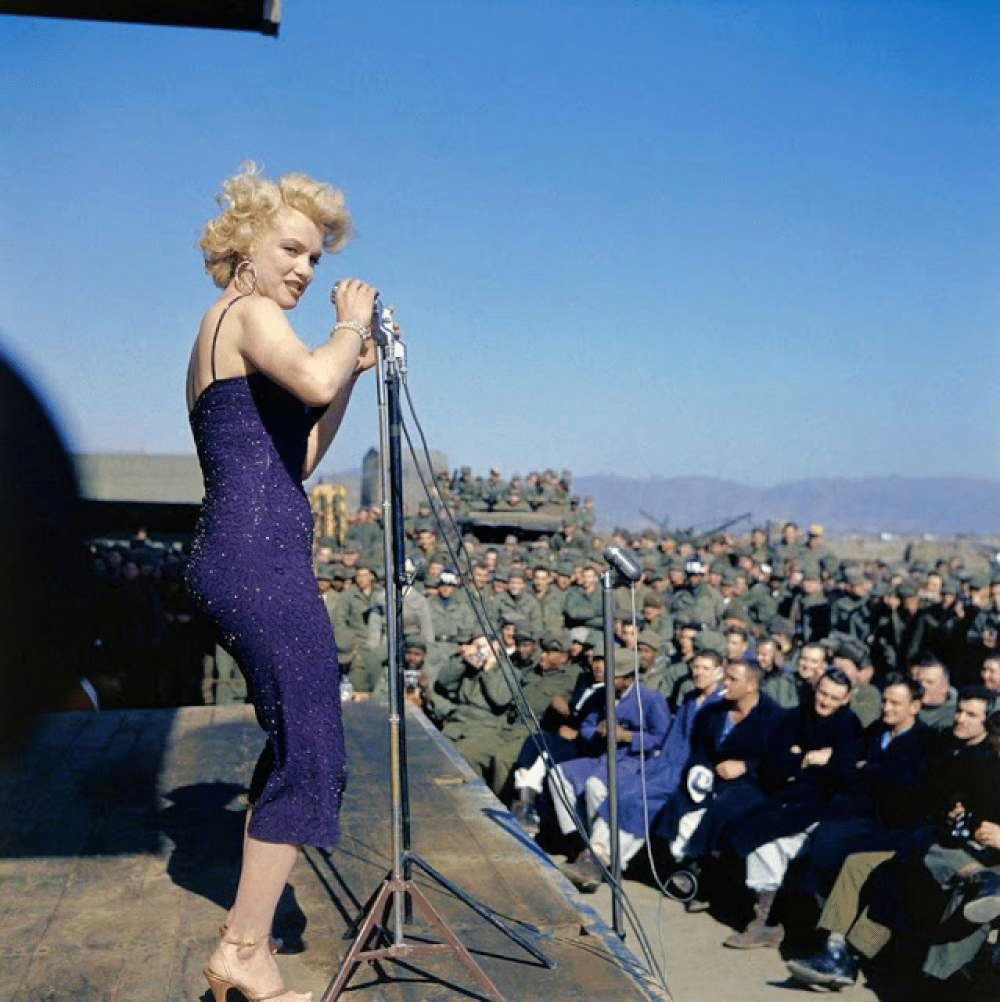 Cuando Marilyn Monroe fue a la guerra