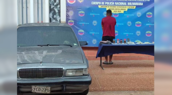 Detenido un microtraficante con más de dos kilos de marihuana en la zona oeste de Maracaibo