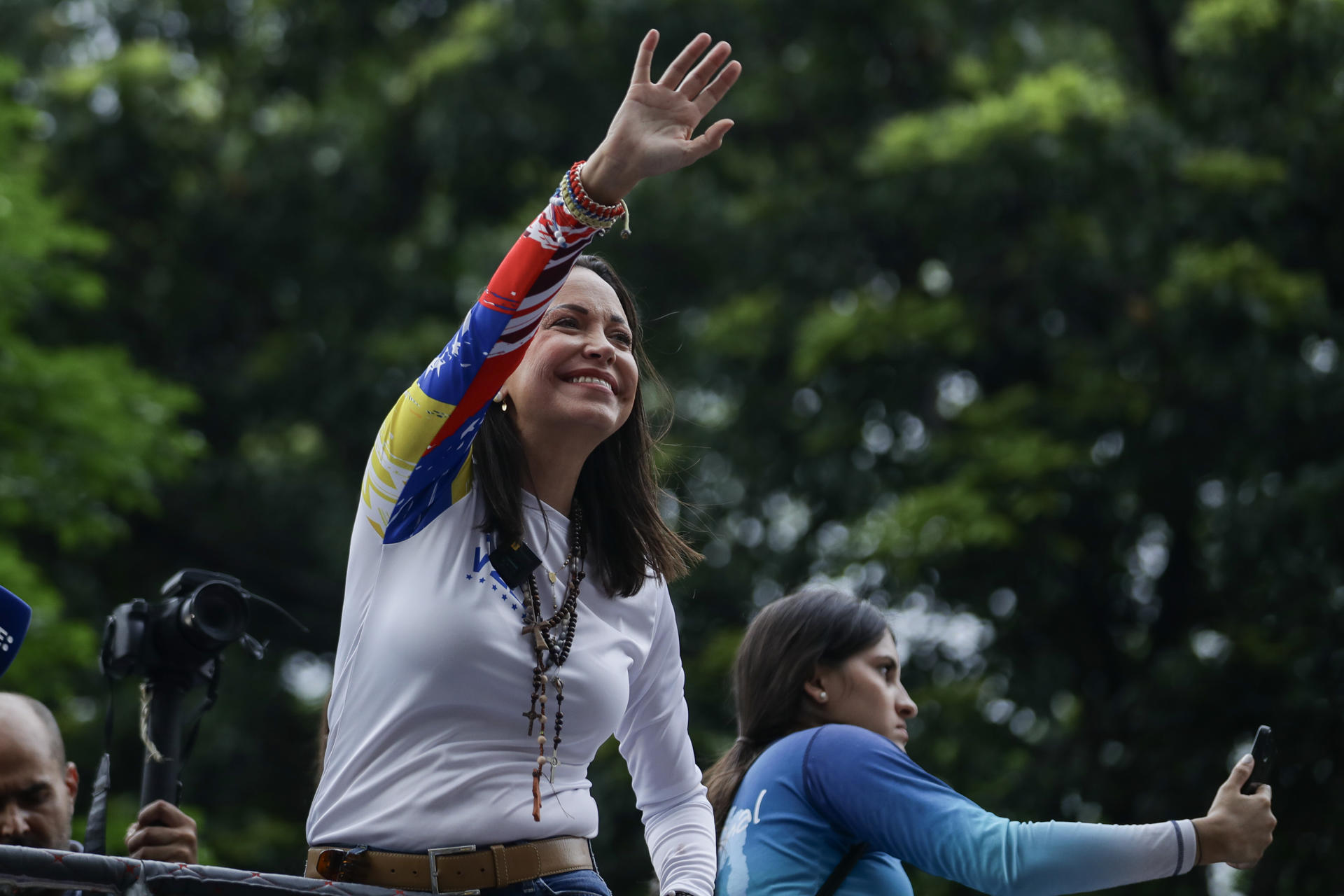 María Corina Machado pide a los venezolanos en el exterior organizarse para los comicios