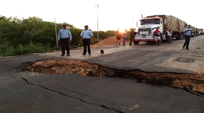 Cierran carretera Morón-Coro por colapso de un puente