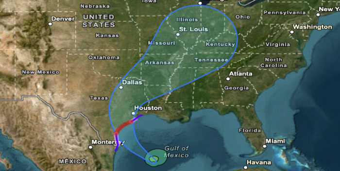 Beryl tocará tierra en Texas probablemente como huracán