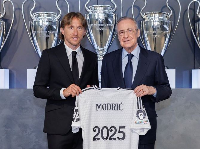 Real Madrid confirmó renovación del croata Luka Modrić