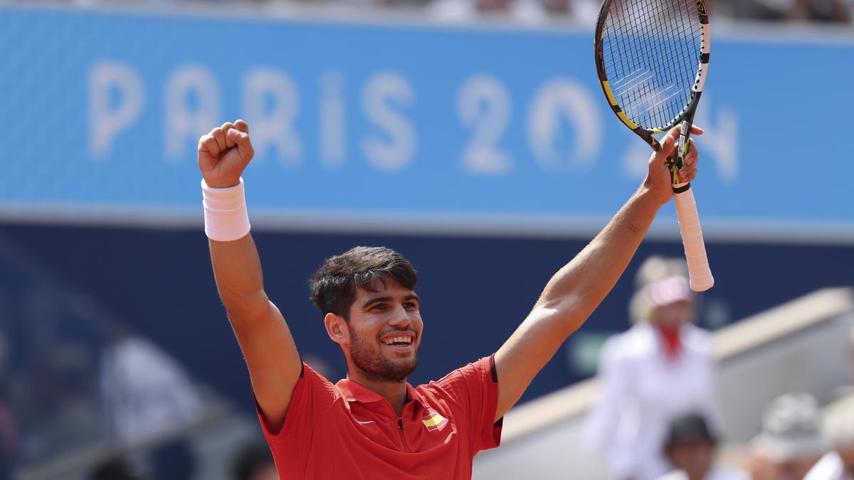 Carlos Alcaraz se metió en la final olímpica de tenis y aseguró medalla