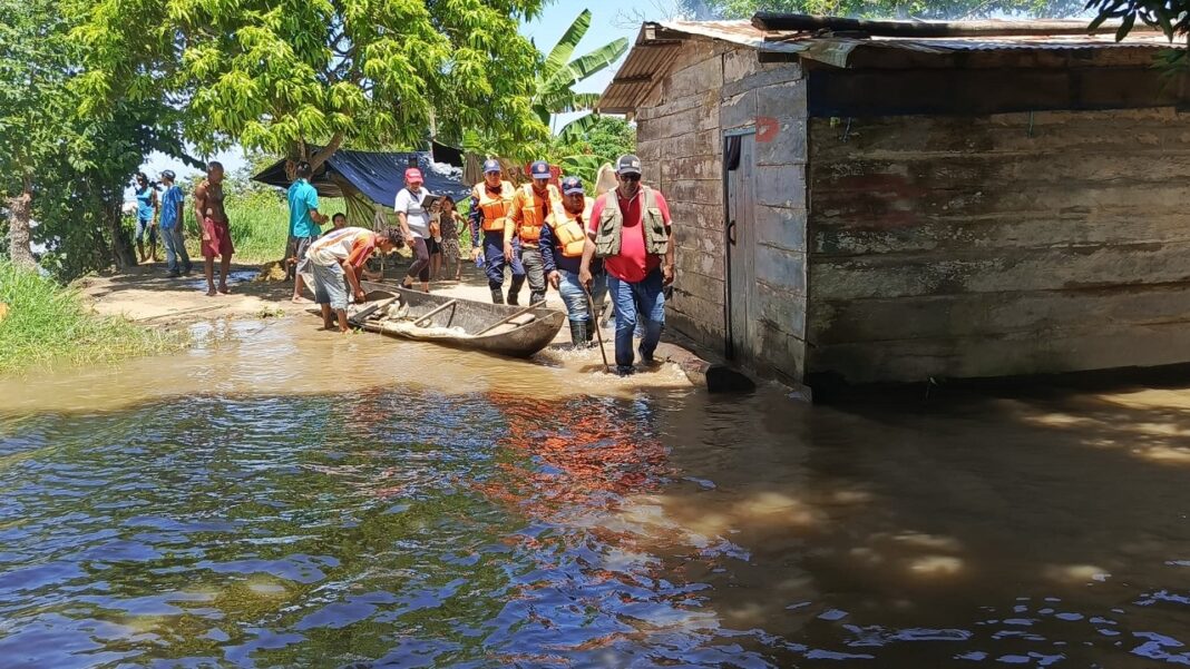 Desborde del río Orinoco afectó a 55 familias en Monagas