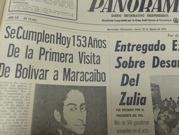 Un 29 de agosto vino a Maracaibo por primera vez El Libertador