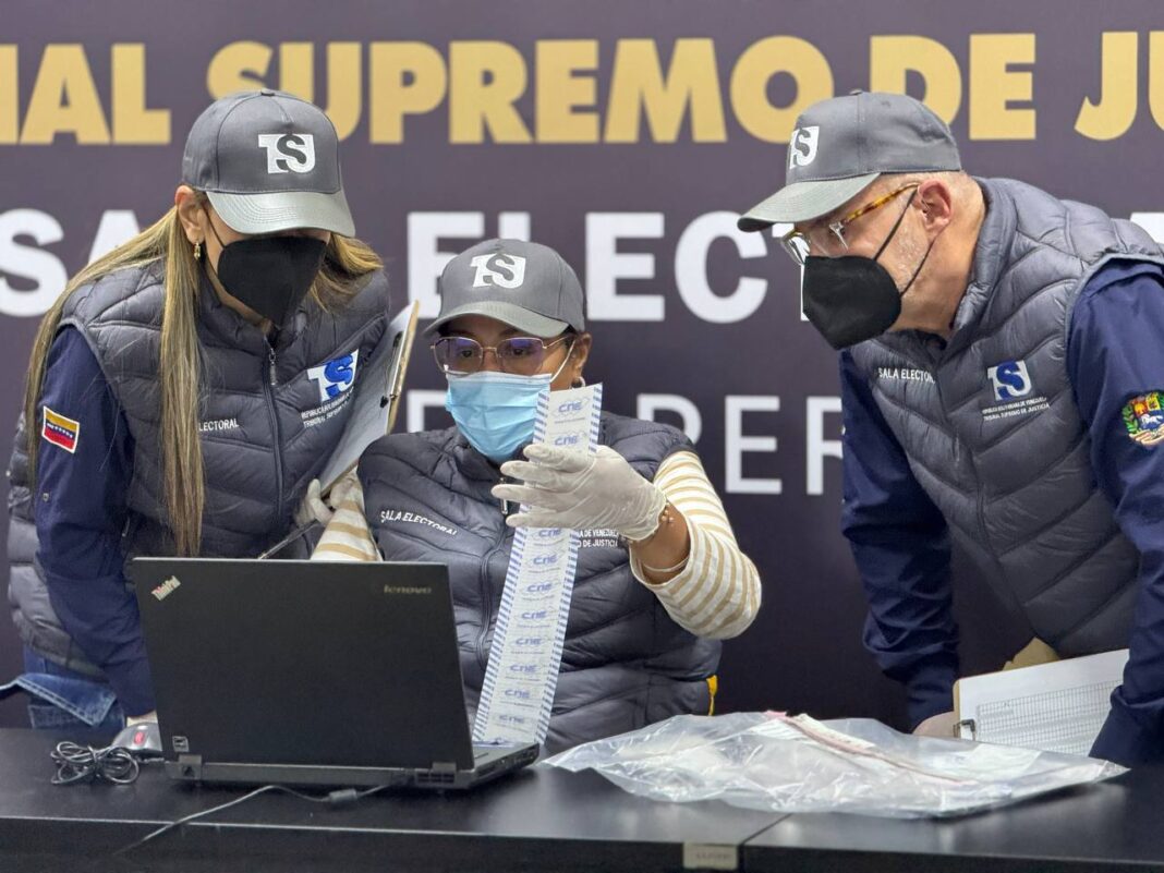 TSJ continúa con el peritaje técnico al material electoral del 28-Jul