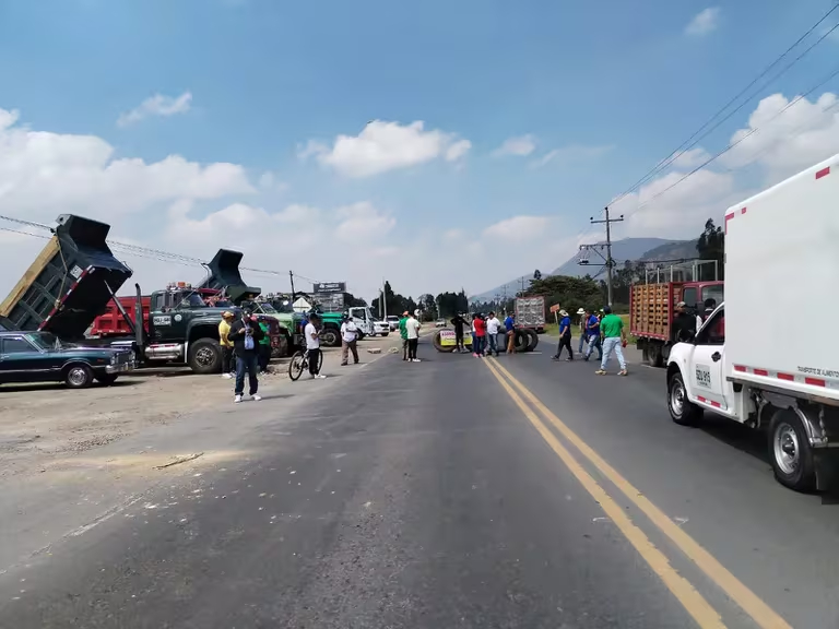 Así transcurre el paro de camioneros en Colombia