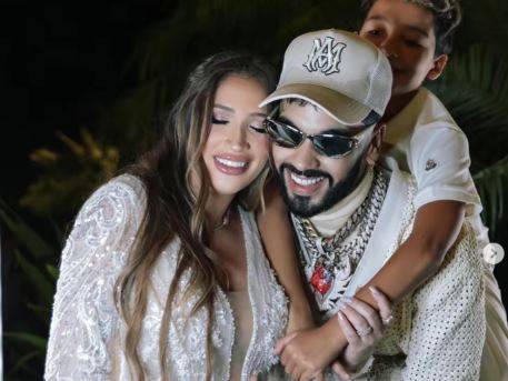 La venezolana Laury Saavedra y Anuel AA forman una familia muy feliz