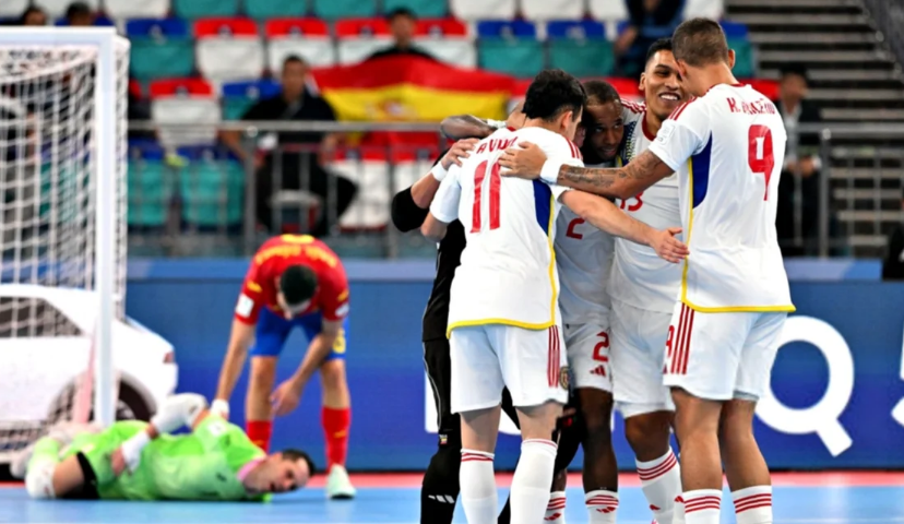 ¡Histórico! La Vinotinto Futsal deja atrás a España y se mete a cuartos de final en el Mundial de Uzbekistán