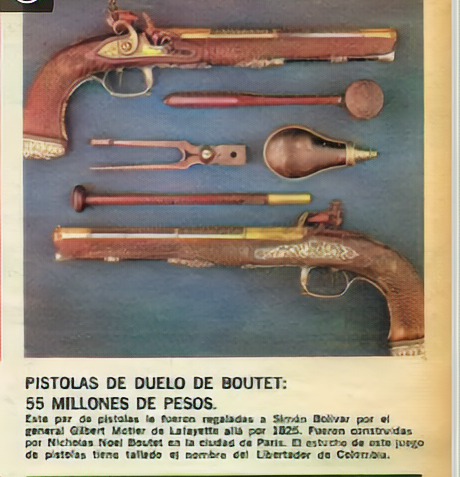 Las pistolas de Bolívar