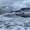 Nevó en el pico El Águila de Mérida