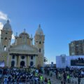 Feligreses se acercan a la Basílica para darse cita con la Virgen de Chiquinquirá