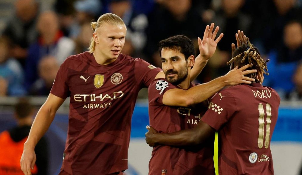 Manchester City fue implacable ante el Slovan Bratislava